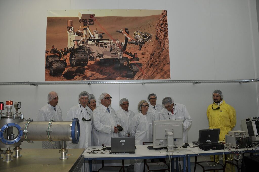 Semiconductor factory cleanroom producing computer chips in New York